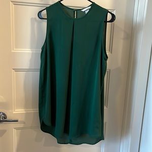 Green sheer long top